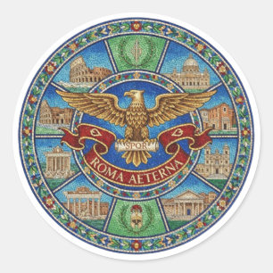 ROME CLASSIC ROUND STICKER