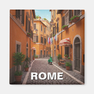 Rome Cobblestone street Italy Magnet