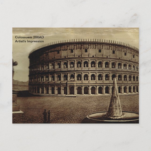 Rome,Colosseum 200AD Postcard (Front)