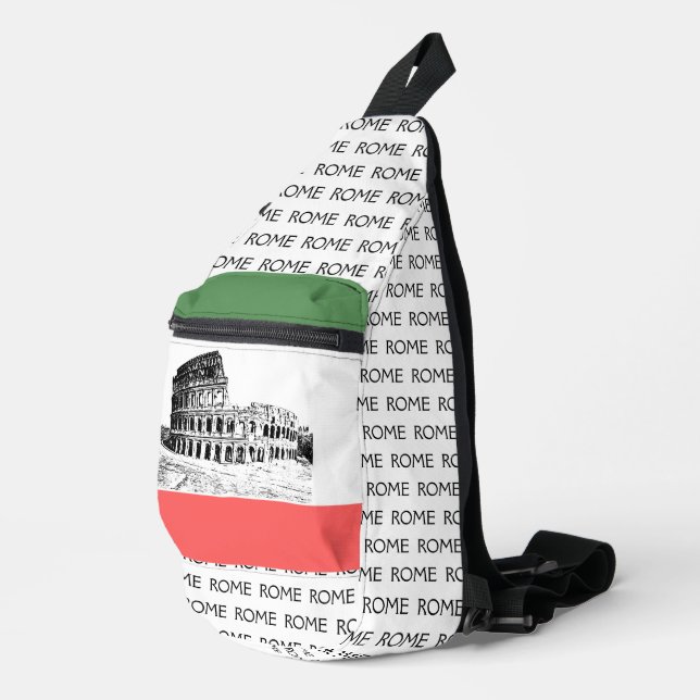 Rome Colosseum Design Sling Bag (Right Corner)