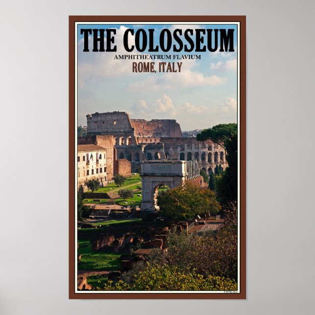 Rome - Colosseum from the Forum Poster (Front)