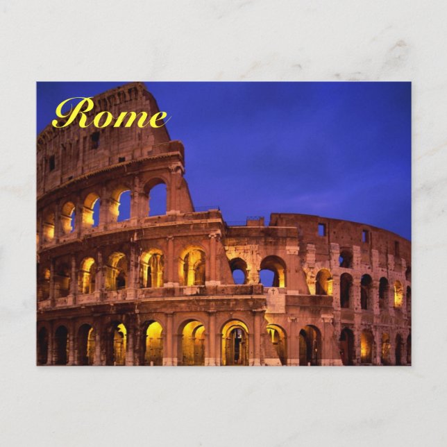 rome colosseum postcard (Front)
