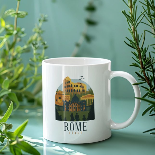 Rome Colosseum Vintage Coffee Mug (Rome Italy Colosseum Coffee Mug)
