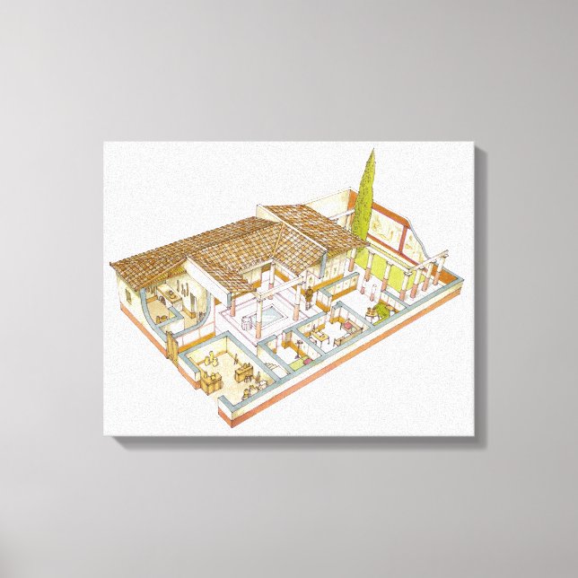 Rome. Domus Canvas Print (Front)