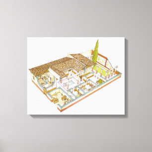 Rome. Domus Canvas Print
