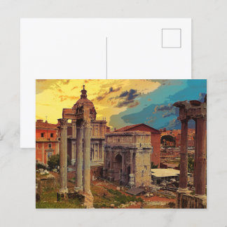 Rome Forum Romanum Architecture Italy #2 Postcard