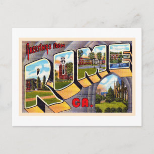 Rome Georgia GA Vintage Large Letter Postcard