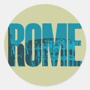 Rome Graphic Classic Round Sticker
