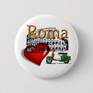 Rome in my Heart 6 Cm Round Badge
