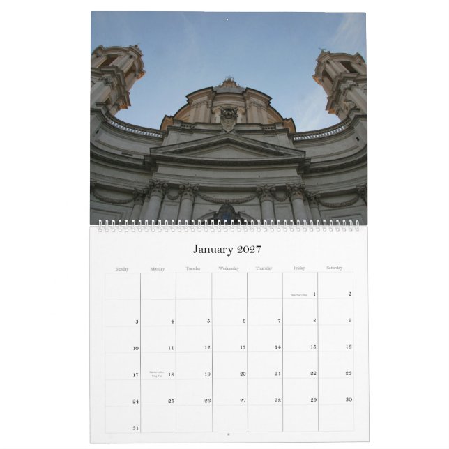 Rome, Italy 2013 Calendar (Jan 2027)