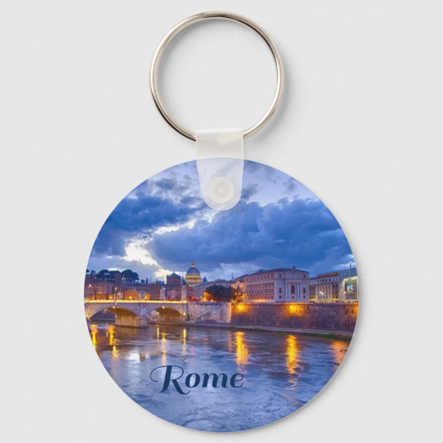 Rome Italy Beautiful Key Ring (Front)