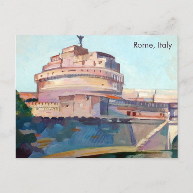 Rome, Italy | Castel Sant' Angelo Postcard (Front)