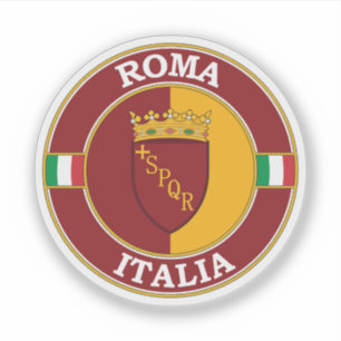 Rome Italy Circle Emblem