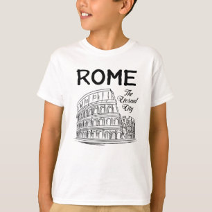 Rome Italy City Cityscape Skyline Funny Gift Idea T-Shirt