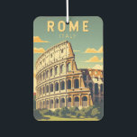 Rome Italy Colosseum Travel Art Vintage Car Air Freshener<br><div class="desc">Rome Colosseum vector art design. Rome is located in the central-western portion of the Italian Peninsula,  within Lazio,  along the shores of the Tiber.</div>