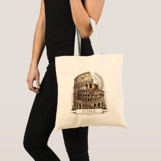 Rome Italy Colosseum Vintage Travel Graphic tote b Bag