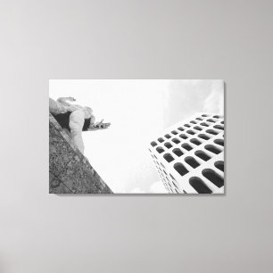 Rome Italy, EUR Palazzo del Lavoro Canvas Print