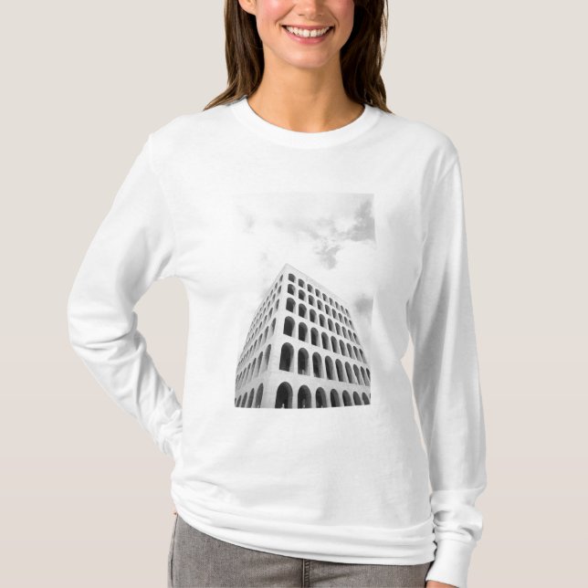 Rome Italy, EUR Palazzo del Lavoro T-Shirt (Front)