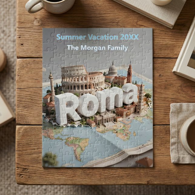 Rome Italy Family Vacation Trip Travel Souvenir Jigsaw Puzzle (Creator Uploaded)