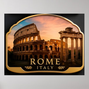✈️ Rome Italy Holiday Keepsake For Visitors ✈️ Poster
