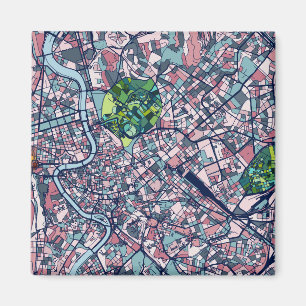 Rome Italy Map Magnet