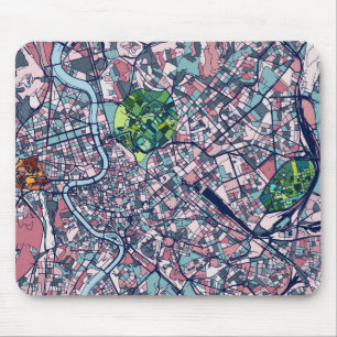 Rome Italy Map Mouse Pad