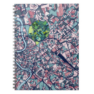 Rome Italy Map Notebook