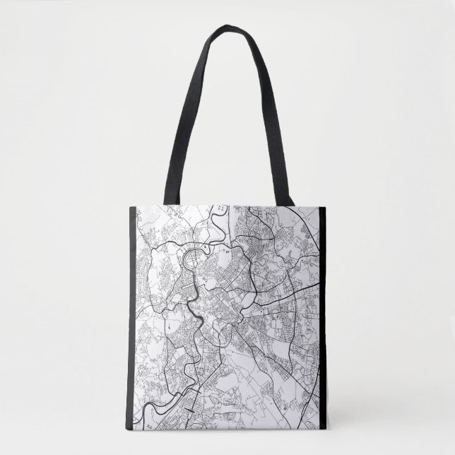 Rome Italy Map Tote Bag (Front)
