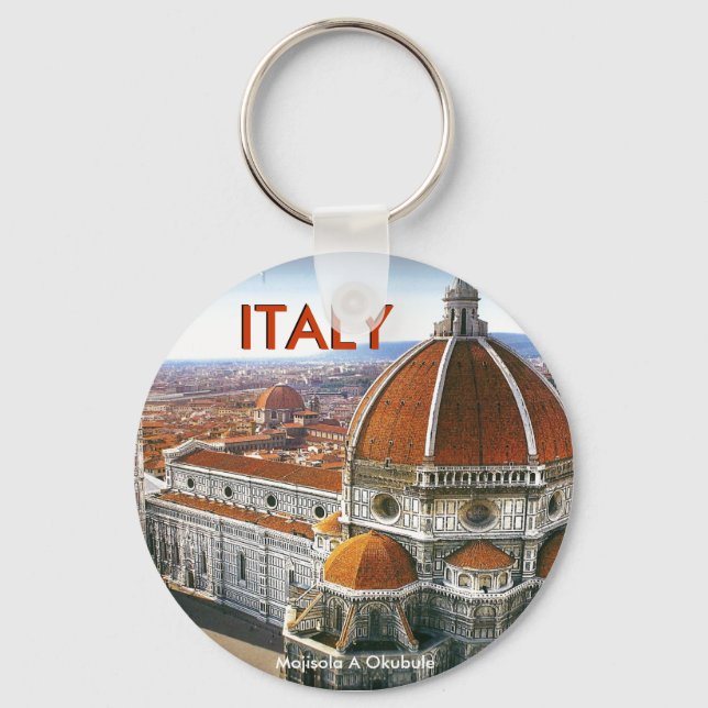 ROME , ITALY (Mojisola A Gbadamosi Okubule) Key Ring (Front)