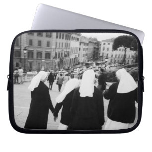 Rome Italy, Nun Patrol! (NR) Laptop Sleeve