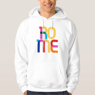 Rome Italy Pop Art Letters Hoodie