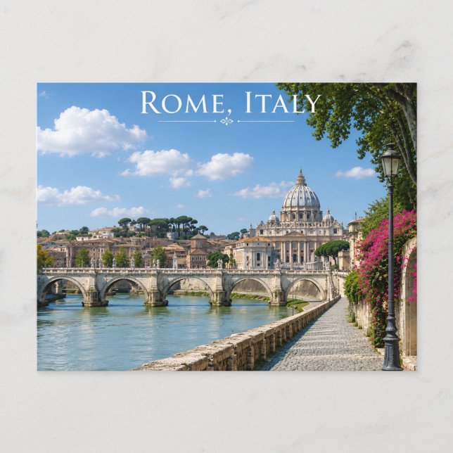 Rome Italy Postcard (Front)