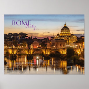 Rome Italy Scenic Landscape Poster