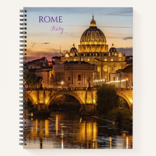 Rome Italy Scenic Spiral Bound Notebook Journal