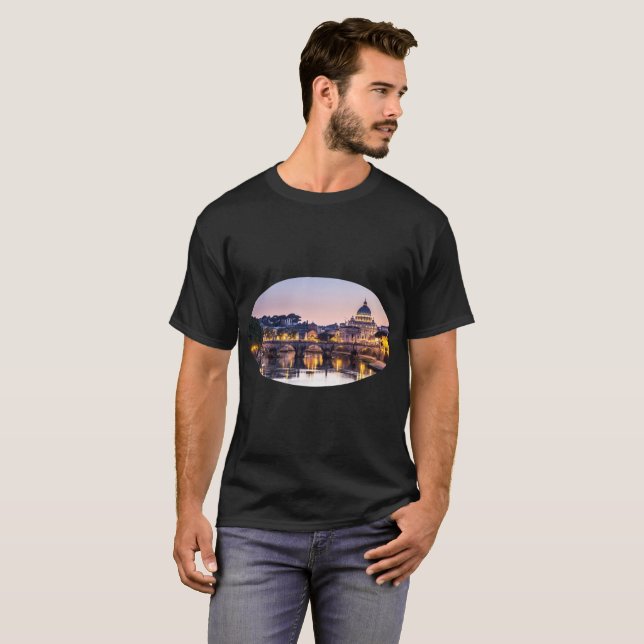 Rome Italy - St Peters Cathedral T-Shirt (Front Full)