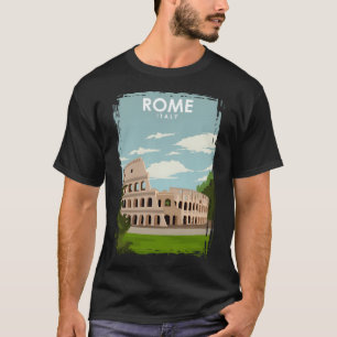 Rome Italy Travel Poster  T-Shirt