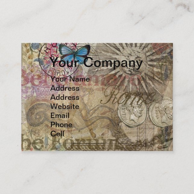 Rome Italy Travel Vacation Holiday City Business Card (Front)