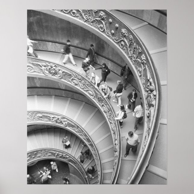 Rome Italy, Vatican Staircase 3 Poster (Front)