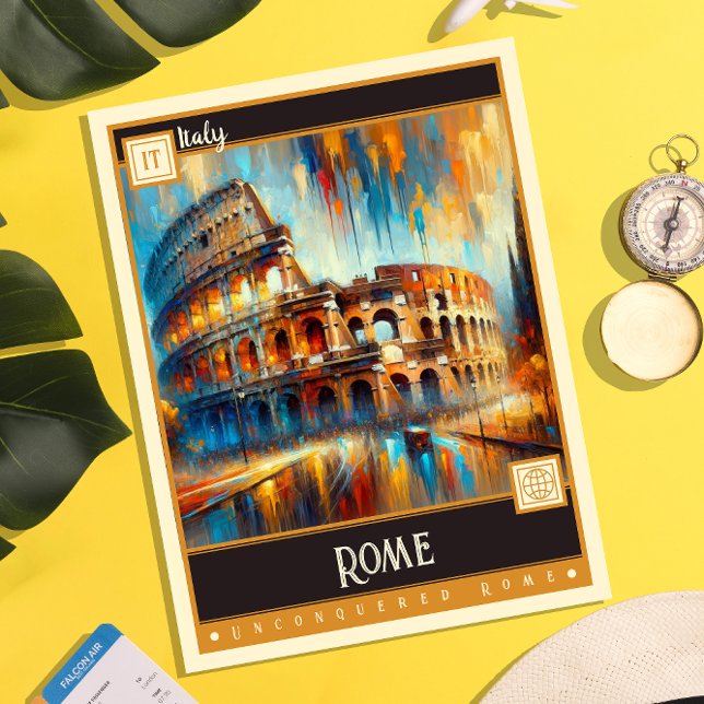 Rome, Italy | Vintage Painting Postcard (Creator Uploaded)