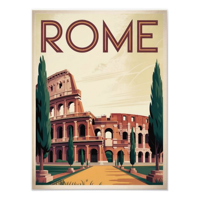 Rome Italy vintage Photo Print (Front)