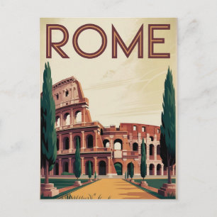 Rome Italy vintage Postcard