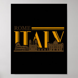 Rome Italy Vintage Retro Roma Italian Vacation Gif Poster
