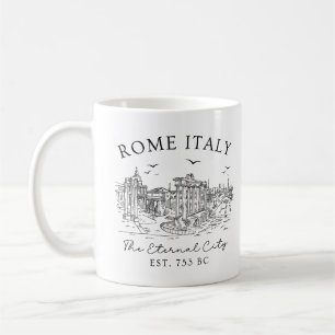 Rome Italy Vintage – Temple Ruins T-Shirt Coffee Mug