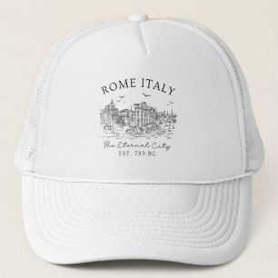 Rome Italy Vintage – Temple Ruins Trucker Hat