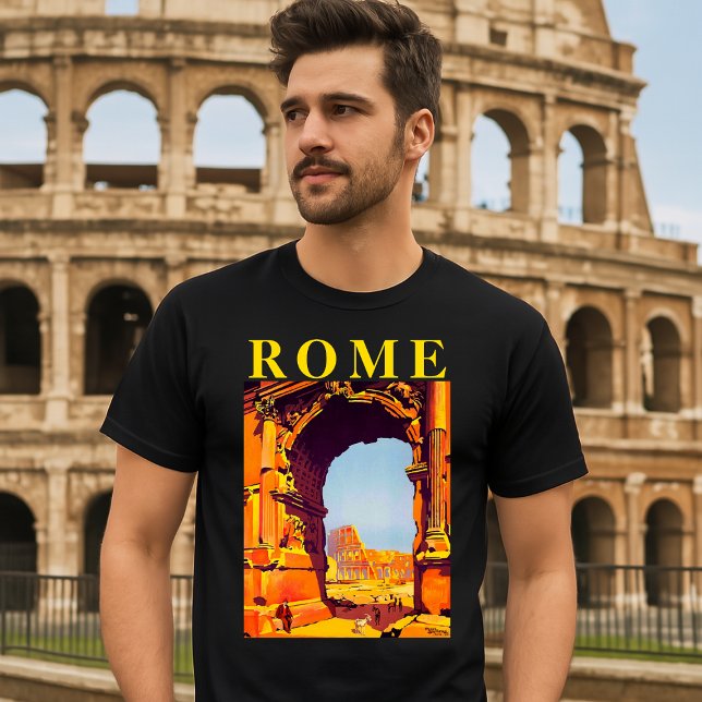 Rome, Italy Vintage Tourism Travel T-Shirt (Creator Uploaded)