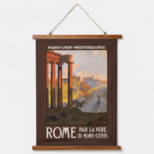 Rome Italy Vintage Travel Hanging Tapestry
