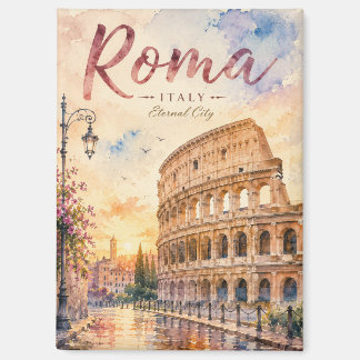 Rome Italy Watercolor Magnet