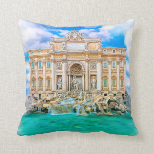 Rome - La Dolce Vita - Trevi Fountain Cushion