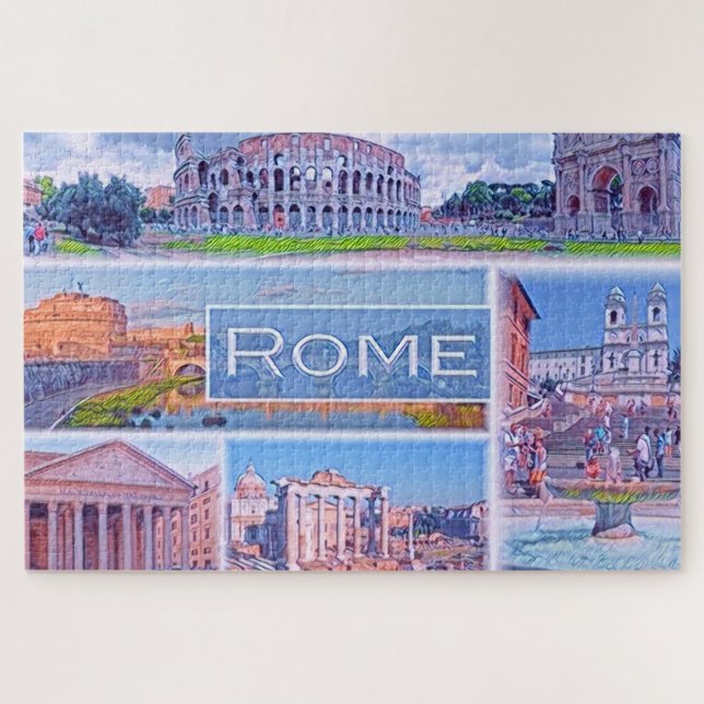  ROME, Lazio, Italy, Europe, Rom, Roma,  Jigsaw Puzzle (Horizontal)