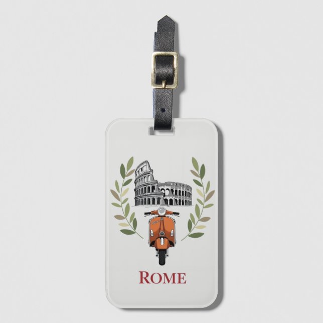 Rome Luggage Tag (Front Vertical)